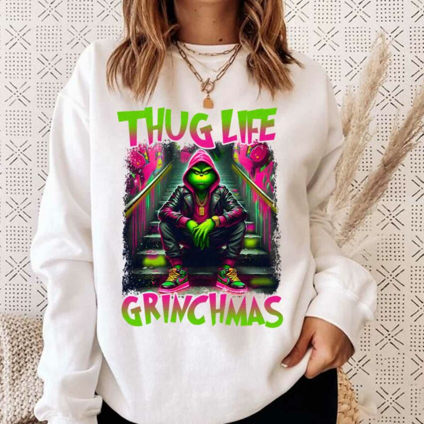 Thug Life Grinchmas Shirt Christmas Shirt