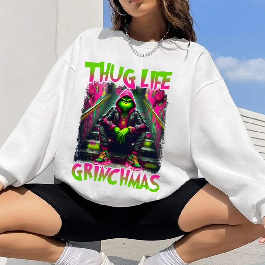 Thug Life Grinchmas Shirt Christmas Shirt