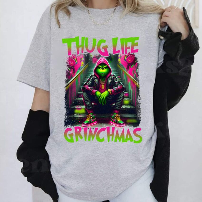 Thug Life Grinchmas Shirt Christmas Shirt