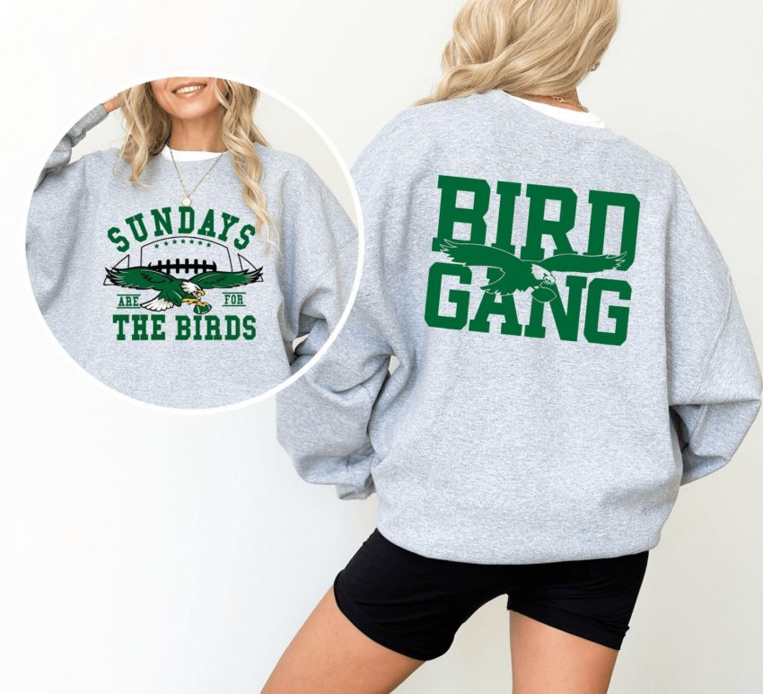 Philadelphia Football Sweatshirt, Philadelphia Eagles Sweatshirt, Bird Gang Outfit